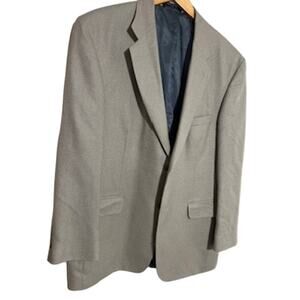 Land’s End Men's sz 44R Beige Silk/Wool Men’s Blazer